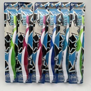 6x Oral B CrossAction Toothbrush 6+ Years Kids Childrens Dental -colors may vary